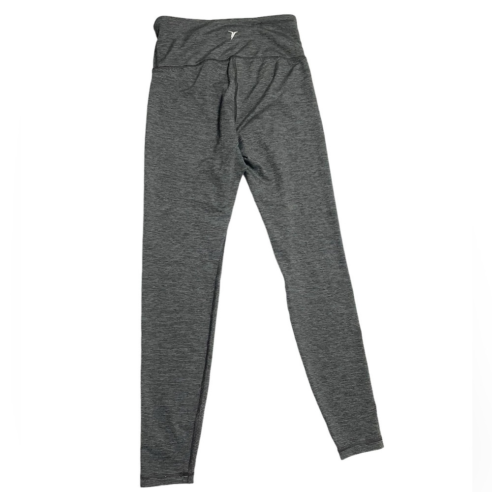 old navy leggings women's size M gym activewear gray/black pull on